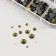 Decor for creativity Glass "Rhubates truncated cone. Olive" d = 2-6.5 mm nr 2600 pcs
