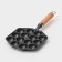 Cast iron pan "spheros", 14 cells, 36 × 17 × 2.5 cm, wooden handle