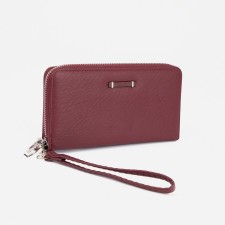 Women's wallet with lightning, burgundy color