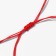 Bracelet "New Year" Bengal fire, infinity, red color with gold, 7cm