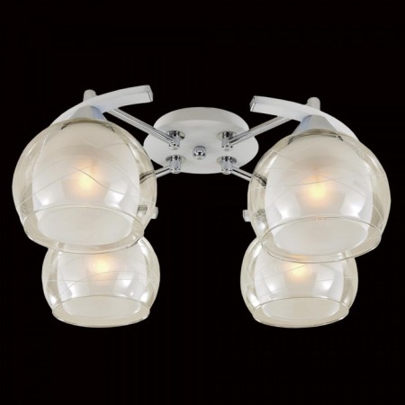 Ceiling Citilux Cutilux CL157141, 40x40x20 cm, 4x75W, E27, black and white color-1