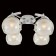 Ceiling Citilux Cutilux CL157141, 40x40x20 cm, 4x75W, E27, black and white color