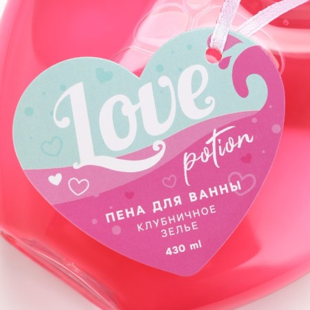 Пена для ванны Love potion, 430 мл, аромат клубничного зелья, ЧИСТОЕ СЧАСТЬЕ-6