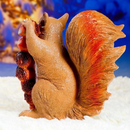 Garden figure "Squirrel with nuts" 25x25x11cm-8