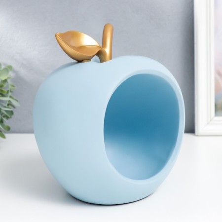 Souvenir Polystone stand "Blue apple" 20.5x16x18 cm-1