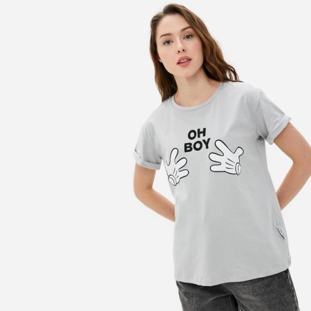T -shirt "OH Boy" Mickey Mouse, Gray