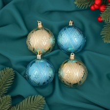 Set of balls plastic D-6 cm, 4 pcs 
