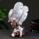 Garden figure "Owls Two sitting on a branch" 32cm