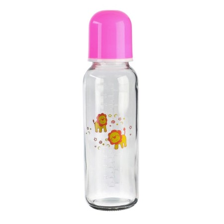 A bottle for feeding, classic throat, glass, medium stream, 240 ml., Mix color-8
