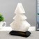 Salt lamp "Christmas tree" LED (color) USB white salt 10x7x13 cm