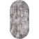 Oval Carbon Karmen Hali Quantum, size 78x150 cm, color Grey/Grey