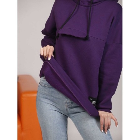 Female hoodies pt, size 56, purple color-8