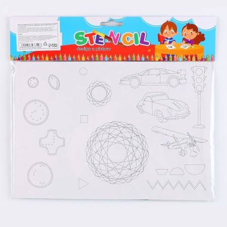 Stencil of stencil “Transport” with coloring-5