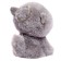 Soft toy "kitten", with a ring, gray color, 11 cm