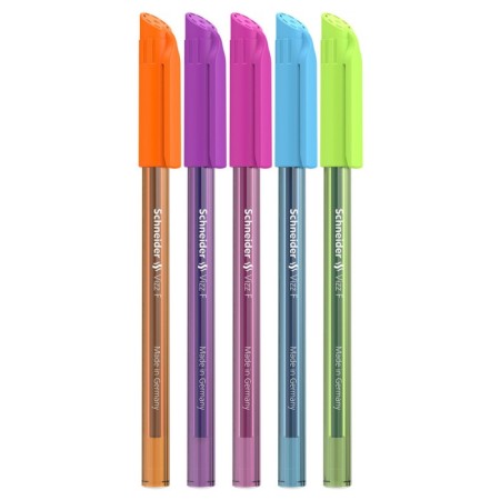 Ballpoint handle Schneider "Tops 505 F Candy", node 0.8 mm, blue ink, Neon Mix case-1