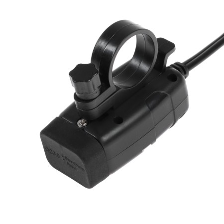 Charger for the steering wheel Moto with a toggle switch, USB + 3.0 Type-C, wire 40 cm-4