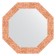 Mirror in the baguette frame, honeycomb copper 70 mm, 57x57 cm