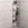 Corner regiment 5-tier, 20 × 28 × 87 cm, chromium color