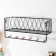 Decorative metal hooks "Network" black 15.5x12x35 cm