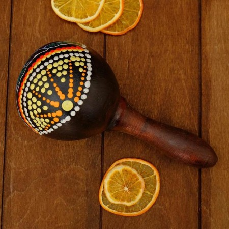 Souvenir musical instrument Marakas "Turtle" 22x11x6 cm mix-6