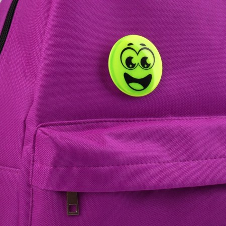 Reflective icon "joyful smile", d = 5.8 cm, color mix-2