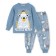 Pajamas for a boy, indigo color, height 92 cm