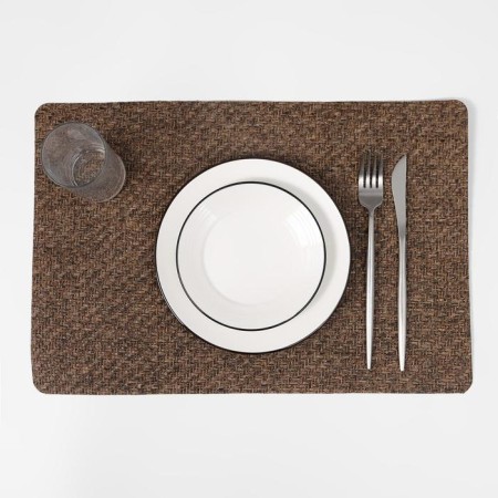 Serving napkin on the table "Spit", 45 × 30 cm, brown color