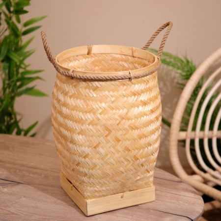 Wicker basket, from bamboo 30x30x40 cm-1