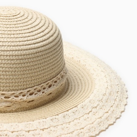 Women's hat minku, beige color, rr 58-3