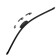 Brush wiper brush “A”, 23 ”/ 580 mm, frameless, 4 adapters
