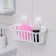 Shelf for bathrooms on vacuummic suction cups, 30 × 11 × 9 cm, white color