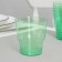 A glass of plastic disposable "Crystal", 200 ml, green color