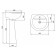 Santeri washbasin "Sonata" 023-1648, 540 x 485 mm, overflow, white color
