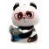 Foil ball 35 "Panda with glasses"