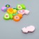 Decor for creativity rubber "Half of the fruit" set of 15 pcs mix 1.8x3.2x0.6 cm