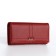 Women's wallet on magnet, red color