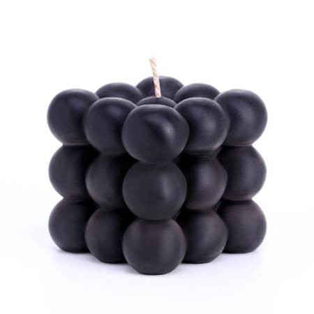 Figure candle "Babb cube", 6 cm, black-2