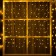 Garland "Curtain" 2 x 1.5 m, IP44, transparent thread, 280 LED, warm white glow, 8 modes, solar battery