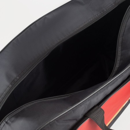 Sports bag, lightning department, external pocket, black/red color-2