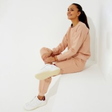 Women's costume (sweatshirt, trousers) minku: casual collection beige color, size 48