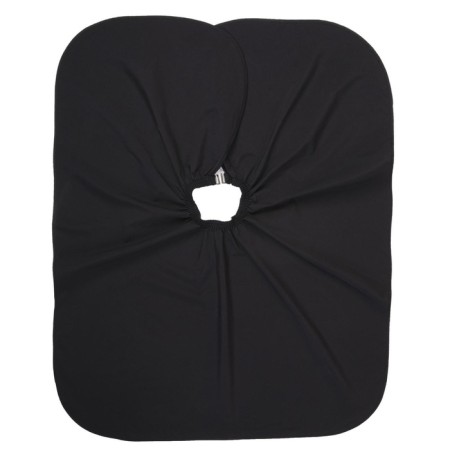 Pelerina hairdresser, with hook, black color-3