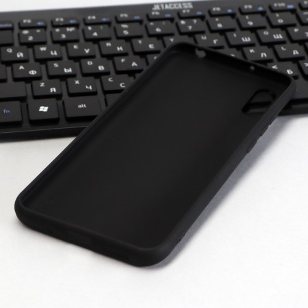 Case for Xiaomi Redmi 9a, silicone, matte, black-2