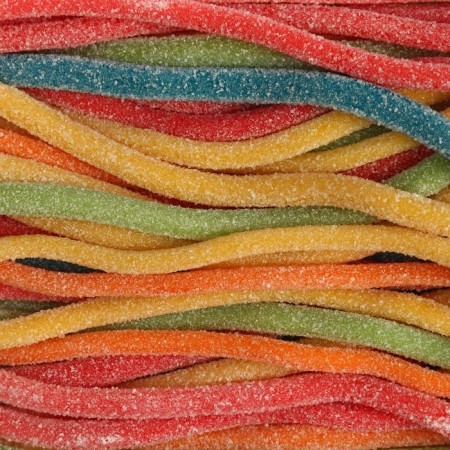 Chewing marmalade "Marmalade rainbow" sour tubes with a fruit taste, 1 pc.-6