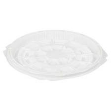 Container for T-018DSh cake, round, white color, size 18 x 18 x 1.66 cm