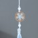 Textile suspension, metal "Flower in the rim" Blue 1x3x19.5 cm