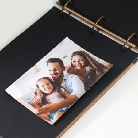 Photo album on rings 30 sheets "At the estate" Black sheets 26x18 cm-7