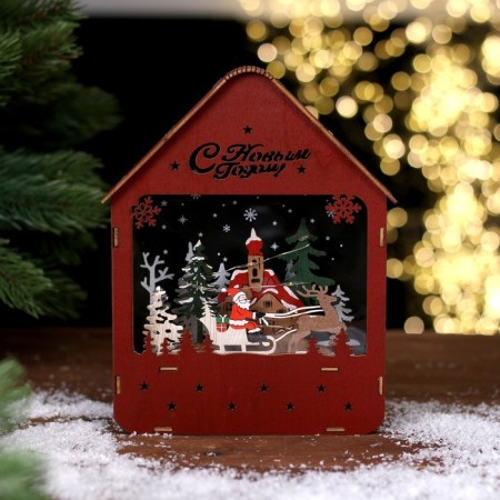 New Year's decor with a new year backlight 16 × 5.5 × 20 cm