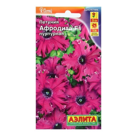 Petunia seeds Aphrodite F1 purple large -flowered fringe, 10 pcs