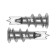 Dowel "Zubble" Driva, for drywall, with a drill, metal, 50 pcs