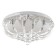 Chandelier 5953/600 CR chrome 8x40W E14 LED RGB PDU 50x50x25cm